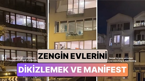 Bir Sosyal Medya Kullanıcısı Gece Aktivitesi Olarak Bebek'teki Evlerin İçini İzlediği Anları Paylaştı