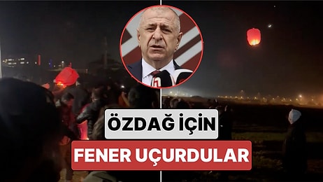 Nöbet Tutuyorlardı: Zafer Partililer Silivri Cezaevi Önünde Ümit Özdağ İçin Dilek Feneri Uçurdu