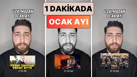 Neler Yaşamışız... Bir İçerik Üreticisi Ocak Ayında Yaşadıklarımızı Bir Dakikada Özetledi