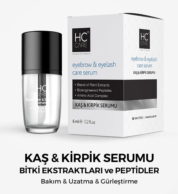 9. HC Care HC Kaş ve Kirpik Serumu - 6 ml.