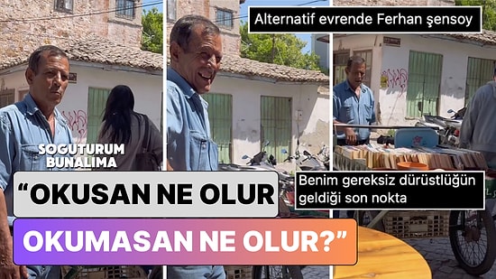 Aşırı Dürüstlüğüyle Tanınan "Eskici Ferdi" Şimdi de Kitap Satarken Söylediği Sözlerle Viral Oldu