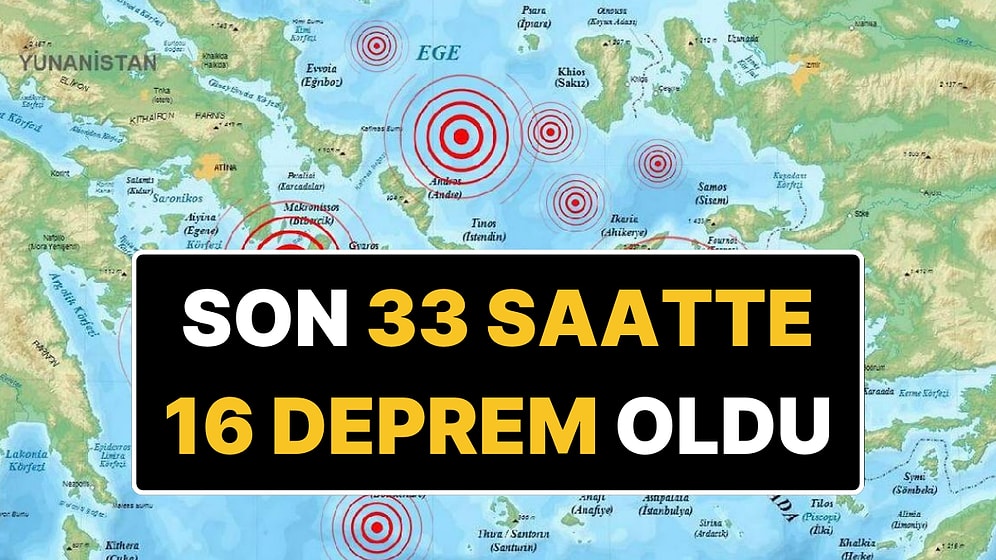 En Büyüğü 4.6: Ege Denizi’nde Son 33 Saatte 16 Deprem Meydana Geldi