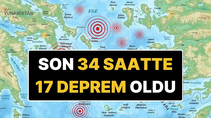 En Büyüğü 4.8: Ege Denizi’nde Son 34 Saatte 17 Deprem Meydana Geldi