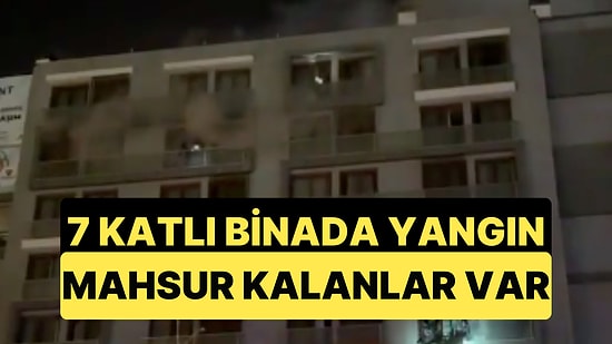 Denizli'de Bir Apartmanda Çıkan Yangında Korku Dolu Anlar Yaşanıyor