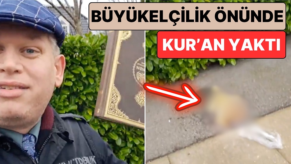 Danimarkalı Siyasetçi Rasmus Paludan, Kopenhag Büyükelçiliği Önünde Kur'an-ı Kerim Yaktığı Anları Paylaştı