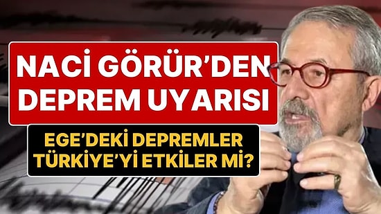 Naci Görür'den Tsunami Uyarısı: "Ege'de Büyük Deprem Olursa Tsunami Olabilir"