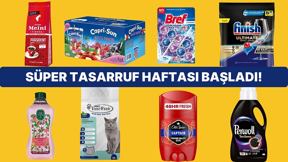 Süper Tasarruf Haftası Başladı! Yüzlerce Market Ürününde Kaçırmamanız Gereken İndirim Fırsatı