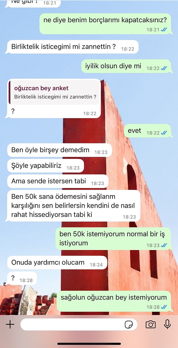 "Karşılığını sen belirlersin" sözleri ise olayı özetler nitelikte!