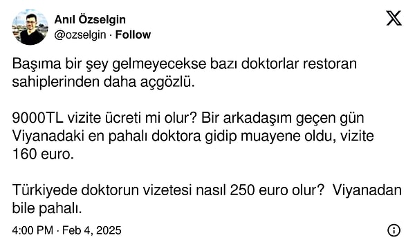 "Viyana'dan bile pahalı"