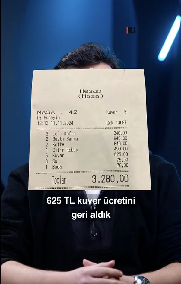 Z Raporu'ndan Hidayet Erdem, kuver ücretinin nasıl geri alınacağını anlattı. Erdem, bunun yasal bir ücret olmadığını söyledi.