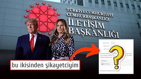 Bir Vatandaş, ABD Başkanı Donald Trump ve Eşini CİMER’e Şikayet Etti