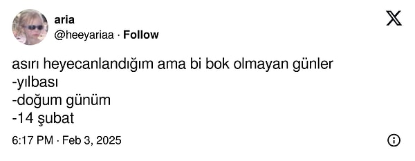 Bir yaştan sonra böyle;