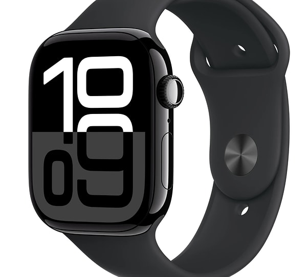 Apple Watch Series 10 Gps 46MM Jet Black Aluminium Case With Black Sport Band