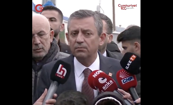 CHP Genel Başkanı Özgür Özel, haberi alır almaz duruma tepki gösterdi.