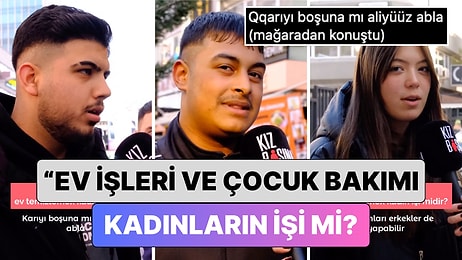 Cevaplar Sinir Bozdu: Bir Sokak Röportajında “Ev İşleri ve Çocuk Bakımı Kadının İşi mi?” Sorusu Soruldu