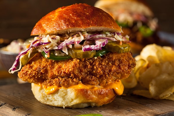 6. Crispy Chicken Burger