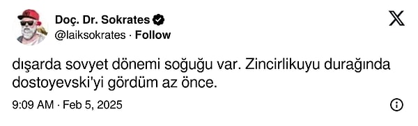 Ama soğuk feci...