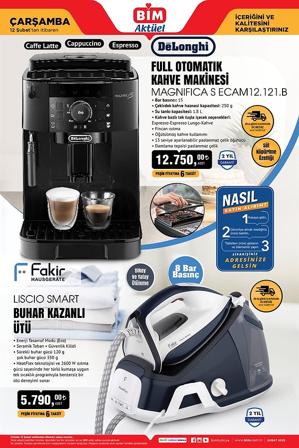 Delonghi Full Otomatik Kahve Makinesi 12.750 TL