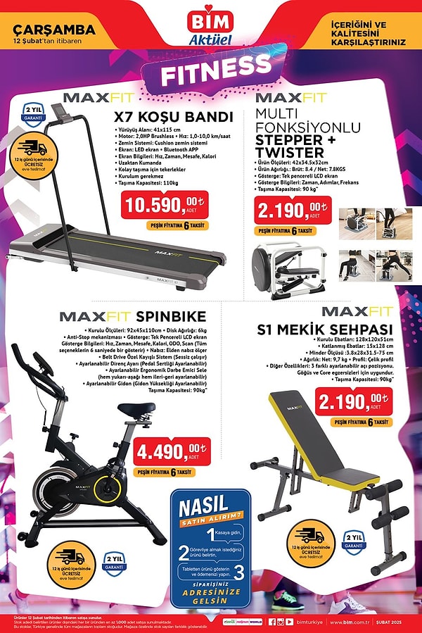 X7 Koşu Bandı 10.590 TL