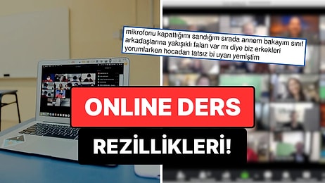 Pandemideki Online Derslerde Yaşadıkları Küçük Talihsizlikleri Anlatan Kullanıcılar