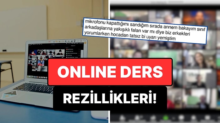 Pandemideki Online Derslerde Yaşadıkları Küçük Talihsizlikleri Anlatan Kullanıcılar