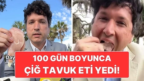 100 Gün Boyunca Çiğ Tavuk Eti Yiyen Adamın Midenizi Ağzınıza Getirecek Deneyi