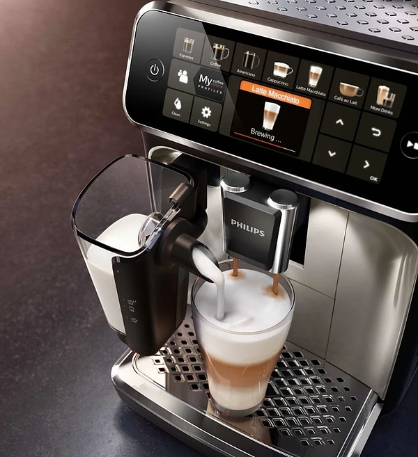 1. Philips 5400 Serisi LatteGo EP5447/90 Tam Otomatik Espresso Makinesi