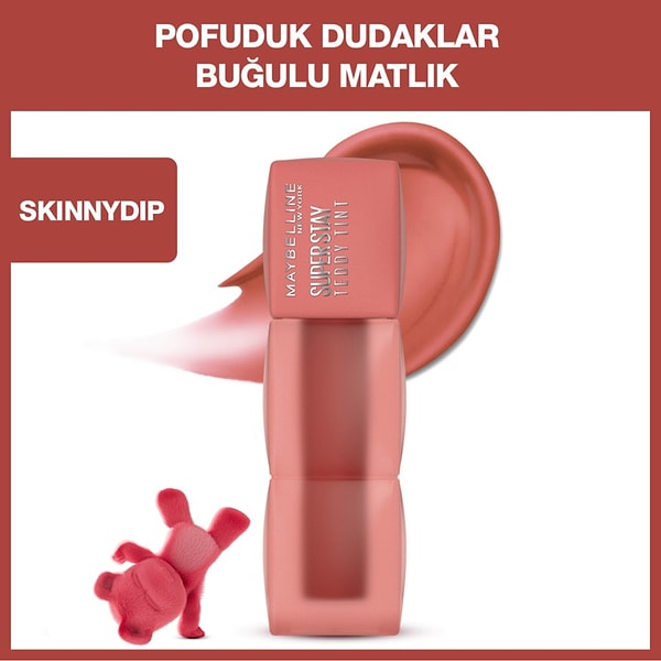 11. Maybelline New York - Super Stay Teddy Tint Likit Mat Ruj (15 Skinny Dip)