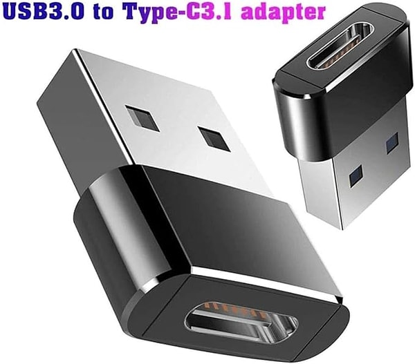 Alfais 4429 USB 3.0 to Type C 3.1 Şarj Data Çevirici Dönüştürücü Adaptör