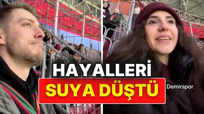 Galatasaraylı Sevgilisine 14 Şubat Hediyesi Olarak Maç Bileti Aldı, Sonuç Hayal Kırıklığı Oldu