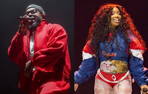 Devre arasında ise 5 Grammy ödüllü rapçi Kendrick Lamar ve SZA sahne aldı.