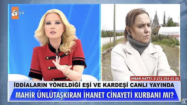 Umut boşanma davasının açıldığını söylemedikten sonra söze giren Çiğdem, "Biz boşanma davasını açtık daha önce ama sonrasında o şehirden gittik" dedi. Henüz evli olduğu için ikinci çocuğunun da kayıp eşi Mahir'in üzerine kaydedildiğini söyledi.