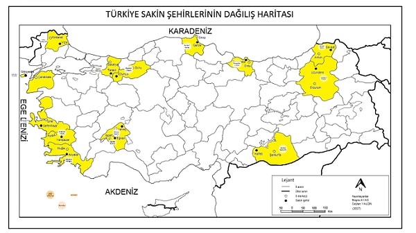 3. Türkiye'nin sakin şehirleri