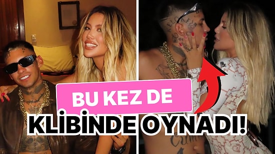 Nispet Yapmaktan Bıkmayan Wanda Nara Bu Kez de Sevgilisi L-Gante'nin Klibinde Boy Gösterdi!