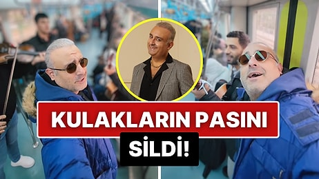 Marmaray'daki Şarkıcılara Eşlik Eden Rüştü Onur Atilla, 'Seninle Başım Dertte' Şarkısını Seslendirdi!