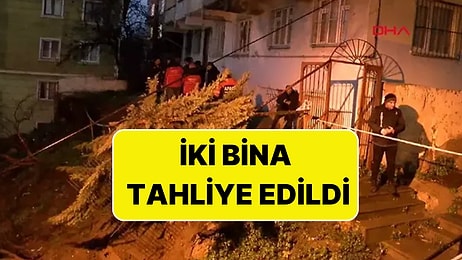 Beyoğlu'nda Korku Dolu Anlar: İstinat Duvarı Çöktü, İki Bina Tahliye Edildi