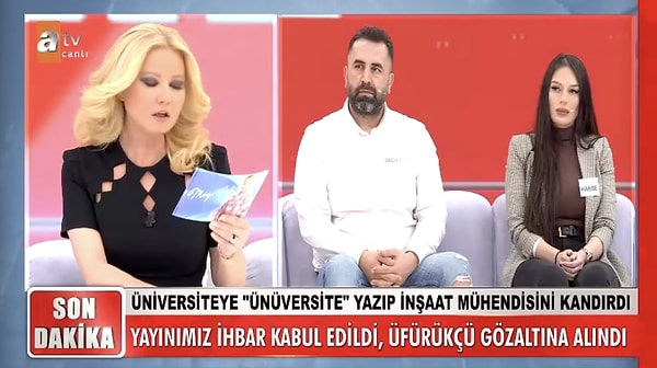 Viyana'da yaşayan Dağıstan ve Habibe çifti, Gazmalı Rahman Hoca adlı bir kişi tarafından dolandırıldıklarını söyleyerek Müge Anlı'ya başvurmuştu. İki sevgiliyi 31 bin 960 euro dolandırılan üfürükçünün birçok kişiye çeşitli büyü vaatleriyle dolandırdığı ortaya çıktı. Yayın ihbar kabul edilmesiyle birlikte Antalya Emniyeti ve Savcılık harekete geçti. Gazmanlı Rahman Hoca adlı Abdülrahim Zengin, eşi Belkıs Zengin, Kız kardeşi Gülcan Yıldız ve asistanı Hüseyin Tamer gözaltına alındı.