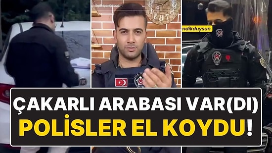 Yakışıklı Güvenlik Olarak Bilinen Sosyal Medya Ünlüsüne 'Usulsüz Çakar' Cezası: Ehliyetine El Koyuldu!