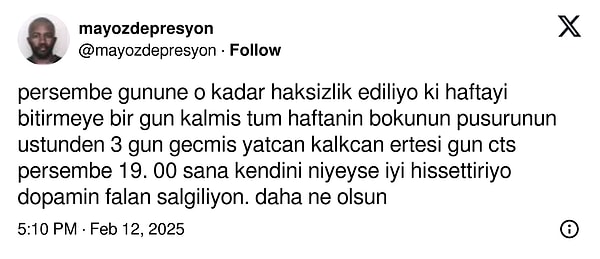 Bir de perşembeye bakın;