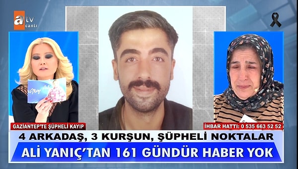 Müge Anlı ile Tatlı Sert'de bir süre önce, 15 Ağustos'ta sırra kadem basan 27 yaşındaki Ali Yanıç olayı işlenmeye başlanmıştı.