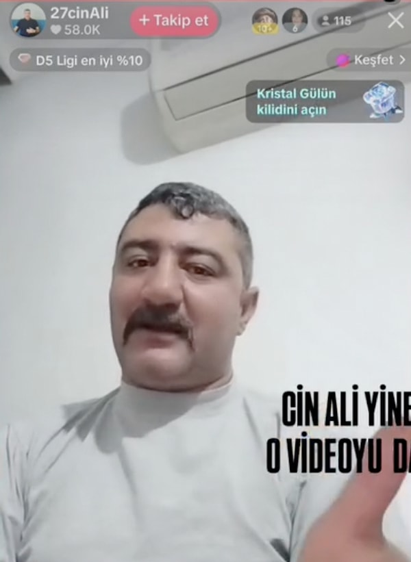 Hakkındaki uygunsuz video iddialarına yanıt veren Cin Ali'nin sözleri de dikkatlerden kaçmadı.