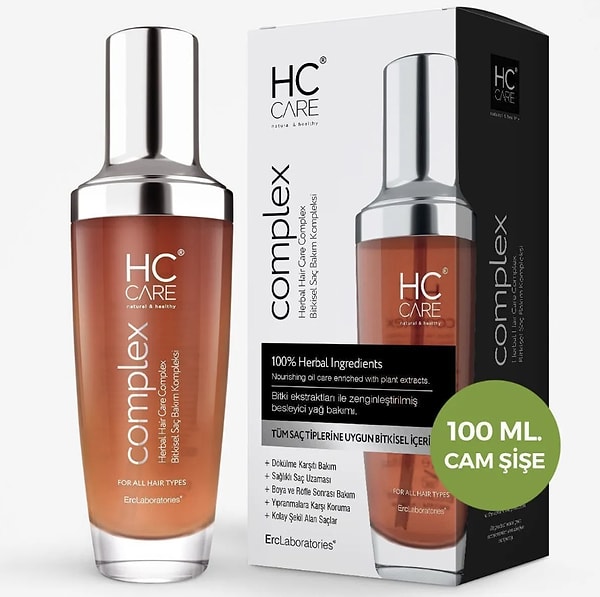 13. HC Care Complex Bitkisel Saç Bakım Kompleksi - 100 ml