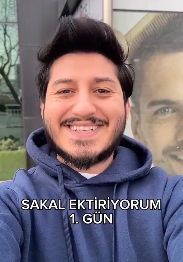 Can Şuoruç, bir anda sakal ektirmeye karar verdiğini aktararak süreci vlog halinde kayda aldı.