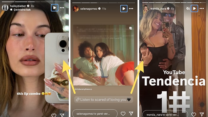 Sevgilisiyle Şarkı Yapan Gomez'den Küçük Kardashian'a 14 Şubat'ta Yabancı Ünlülerin Instagram Paylaşımları