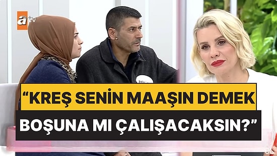 Esra Erol'da Programında Barışmak İsteyen Çiftin 'Kreş' Konuşması Geçim Sıkıntısını Gözler Önüne Serdi!