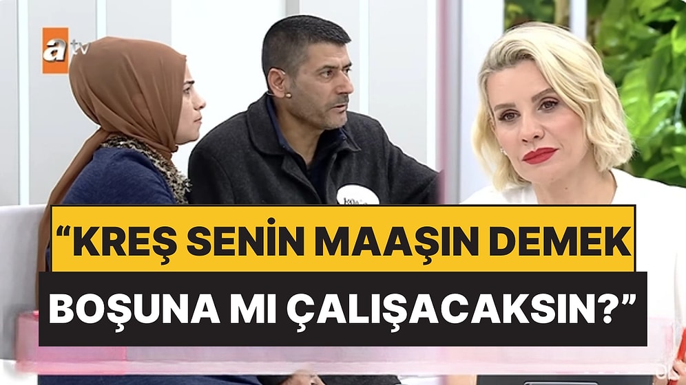 Esra Erol'da Programında Barışmak İsteyen Çiftin 'Kreş' Konuşması Geçim Sıkıntısını Gözler Önüne Serdi!