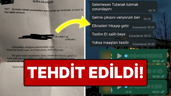 Patronu Tarafından Mobbing Yapılarak İstifaya Zorlanan 18 Yaşındaki Çocuğun Haklı İsyanı