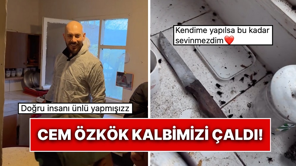 Cem Özkök 92 Yaşındaki Remzi Amcanın Evini Temizleyerek Yaşanabilir Hale Getirdi