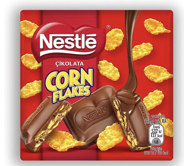 5. Nestlé CLASSIC Mısır Gevrekli Sütlü Çikolata (6 x 60 g)