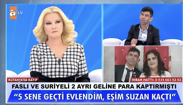 İsa, tanışmalarından 10 gün sonra evlendiklerini ve çok borca girdiğini de belirtmişti. İsa'nın yayına çıkmasından bir gün sonra yeni bir gelişme yaşanmış ve Suzan bulunmuştu.